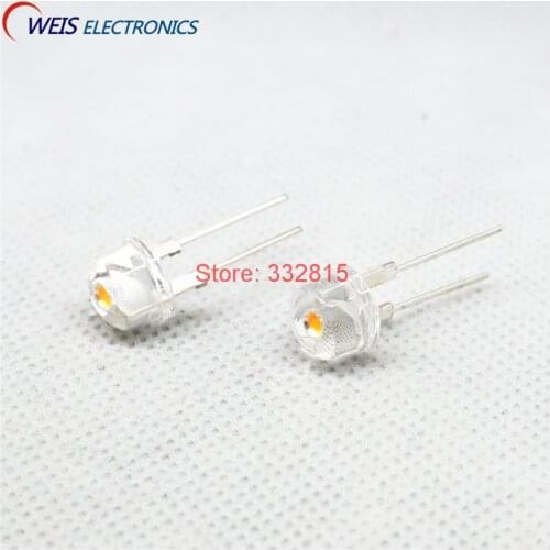 20PCS F8 PINK LED , strawhat ,DIP-2, water clear , 8mm pink lamp 0.5w 3.0-3.4V light emitting diode Free Shipping