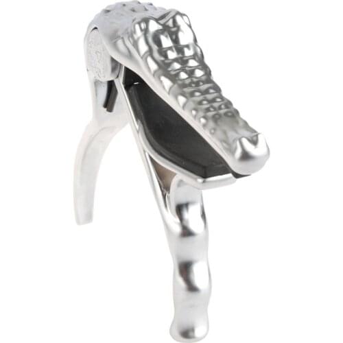 Alice Alligator Capo Crocodile Head Shape Folk Acoustic Guitar Quick Tuning Change Tune Capo Ancient Silver Aluminum Alloy