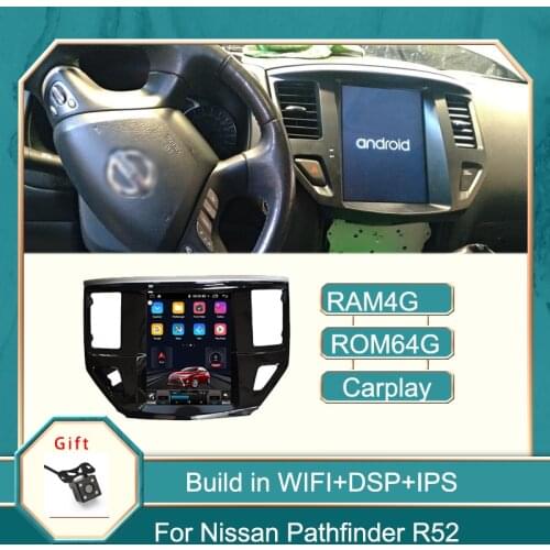 Car GPS Navigation Stereo DVD Player for Nissan Pathfinder 2013-2019vertical Screen GPS Navigator Head Unitcar Multimedia Player