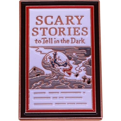Horror Scary Stories Book Throw Blanket Brooch Pins Enamel Metal Badges Lapel Pin Brooches Jackets Fashion Jewelry Accessories