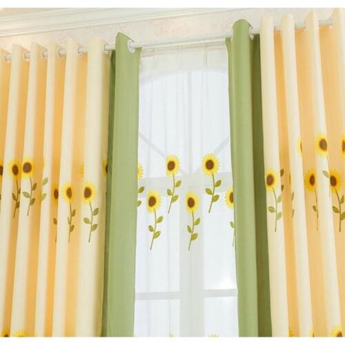 COLORFUL KING Silk Curtains For Windows