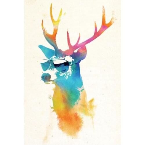 Colorful elk wooden puzzle 520 pieces of wood of adult heart disease mental funeral spree pollution erhu eggs