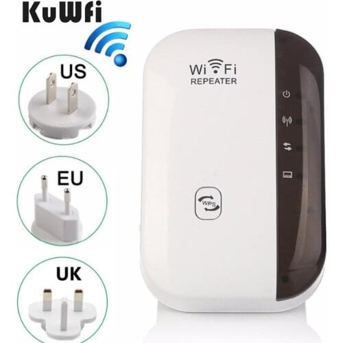 KuWFi Wireless WiFi Repeater Wifi Extender Router 300Mbps WiFi Amplifier Wi Fi Booster Long Range Access Point