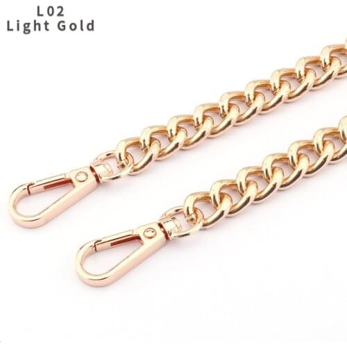 New Metal Chain Metal Purse Chain Shoulder Bag with Chain Accessories A Variety of Lengths Can Be Adjusted Gold/Silver/Black