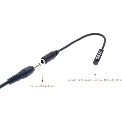 NEW Dc Power Adapter Charger Connector Plug Converter Cable Cord Laptop Power Jack for Microsoft Surface RT RT 2 Pro Pro2 2 10.6