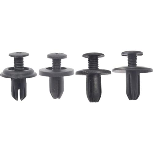 Wholesale Fits 6mm Hole Plastic Rivet Vehicle Car Bumper Clips Retainer Fastener Rivet Door Panel Fender Universal For All Car