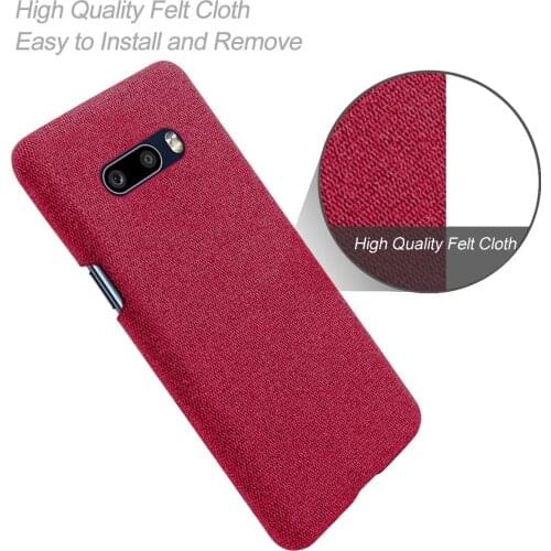Suitable for LG G8X ThinQ/LG V50S ThinQ mobile phone case solid color frosted cloth pattern anti-fall protective cover