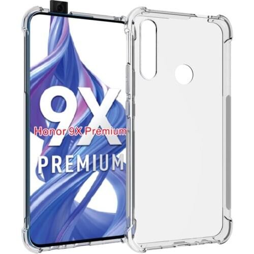 Crystal Clear Reinforced Corners TPU Shock Absorption and Anti-Scratch Cover case for huawei Honor 9X Premium
