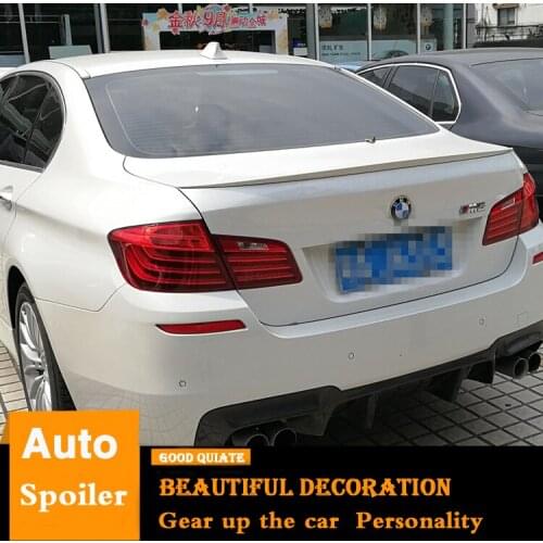 For BMW F10 F18 M5 520 525 528 535 Spoiler 2012-2015 Sport ABS Material Car Rear Wing Primer Color Trunk Rear Spoiler decoration