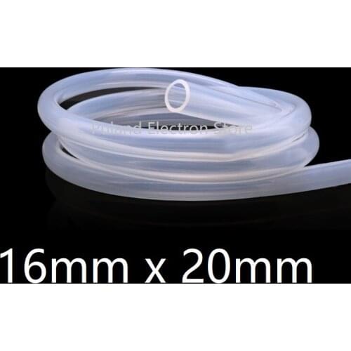16*20 Silicone Tubing ID 16mm OD 20mm Food Grade Flexible Drink Tubing Pipe Temperature Resistance Nontoxic Transparent