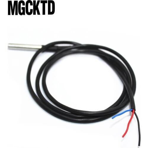 10 pcs DS18B20 Stainless steel package waterproof DS18b20 temperature probe temperature sensor 18B20