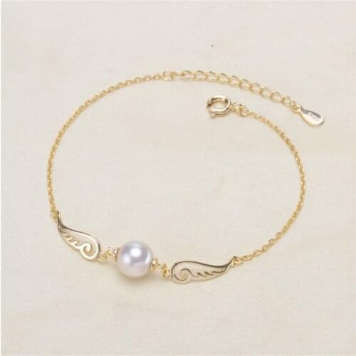 DIY pearl accessories 925 silver pearl jade bracelet empty hold fashion bracelet holder