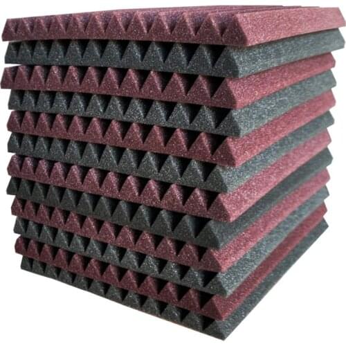 24PCS Sound Insulation Board Studio Sound Insulation Foam Acoustic Noise Reduction Wedge Sound Absorption Foam