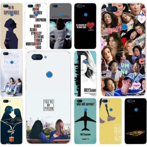 029FG American TV Greys Anatomy Soft Silicone Tpu Cover phone Case for xiaomi redmi mi 8 A1 A2 lite