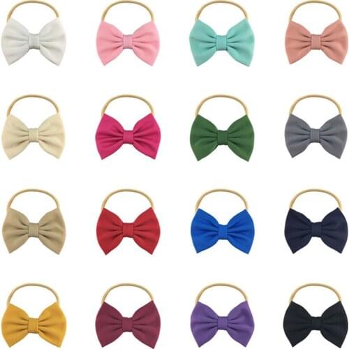 16Pcs 5" Baby Girls Headbands and Big Bows for Newborn Infant Toddler Photographic Accessories