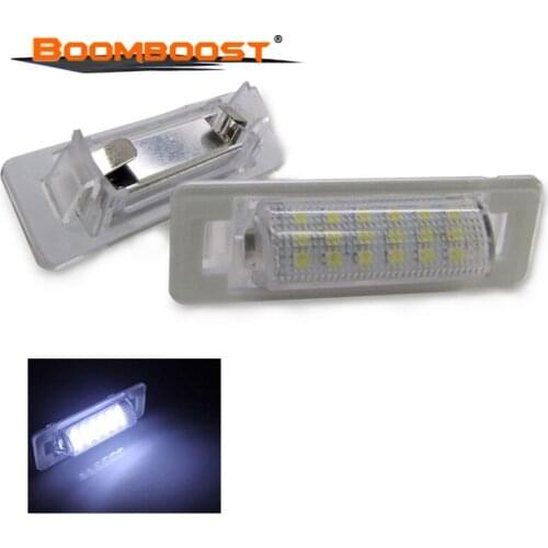 2 pcs for Mercedes Benz W210 4D Sedan W202 4D Sedan Facelif High Power Error Free License Plate Light Lamp 18 SMD 3528 SMD LED