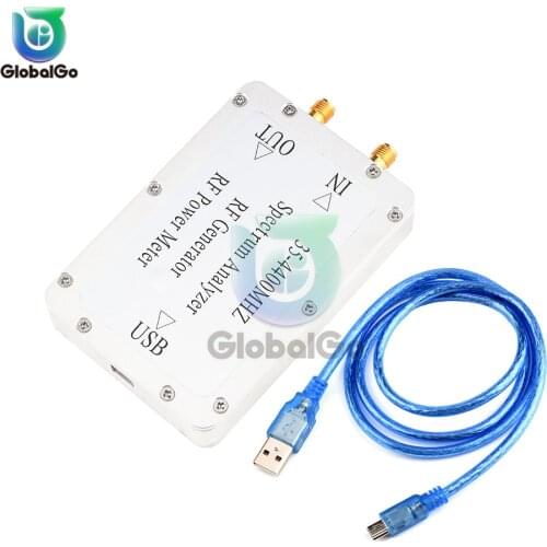 35-4400MHz Spectrum Analyzer Aluminum Alloy Shell Sweep Signal Source Power Meter Signal Spectrum Analyzer With A USB Interface