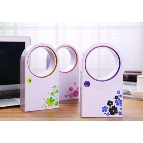 USB vaneless fan ultra quiet refrigeration USB battery dual purpose small fan air conditioning vaneless fan