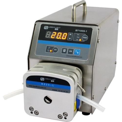 BT100S-1 2X KZ25 Lab Industrial Medical Variable Speed Flow Peristaltic Pump Water Dosing Pumps Fluid 0.25 ~ 1500 (ml / min)