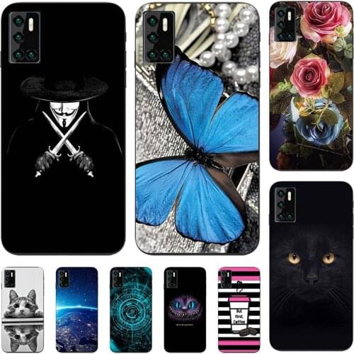 Phone Case For Cubot P40 P30 P20 X19 Soft TPU Relief Silicone Case Animal Cat Cover Coque