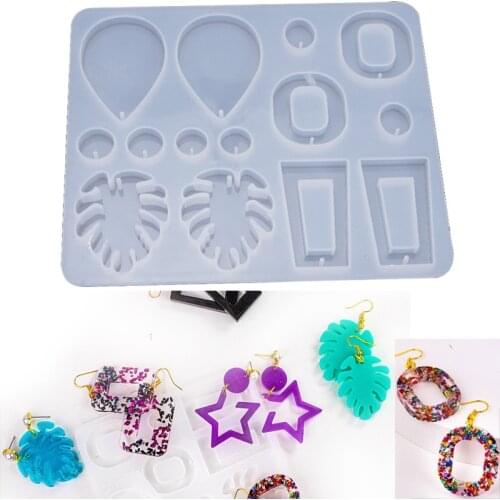 DIY Long Leaf Earrings Silicone Mold For DIY UV Expoy Jewelry Earrings Pendant Jewelry Tools Necklace DIY Making