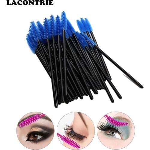 Eye Lashes Cosmetic Brushes for Eyelash Extension Eyebrow Applicator 50/100 Pcs Individual Disposable Lash Lash Lift Brushes