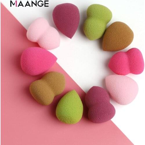 50Pcs Mini Makeup Sponge Cosmetic Puff Powder Puff Smooth Makeup Foundation Sponge Beauty Make Up Tools Wholesale Makeup Gift