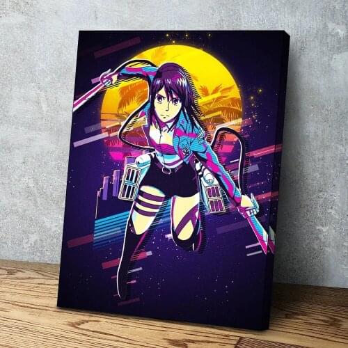 Home Decoration Attack On Titan Canvas Paintings Wall Art Yellow Moon Poster Modular Pictures No Frame For Bedside Background