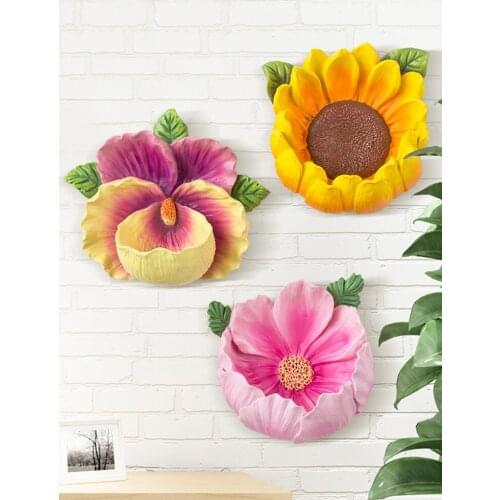 Wall Wall Decoration Porch Key Storage Box Creative Girl Bedroom Restaurant Nordic Three-dimensional Flower Key Storage