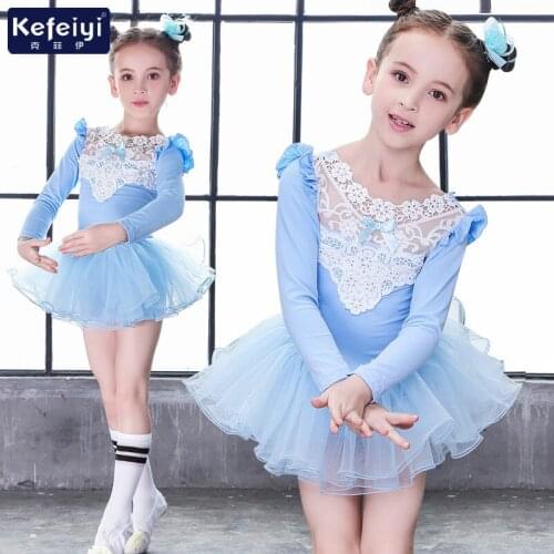 2018 new female children ballet dance clothes lace dance skirt exercise clothes a generation