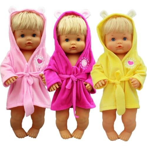 2019 New bathrobe doll Clothes Fit 42cm Nenuco Doll Nenuco su Hermanita Doll Accessories