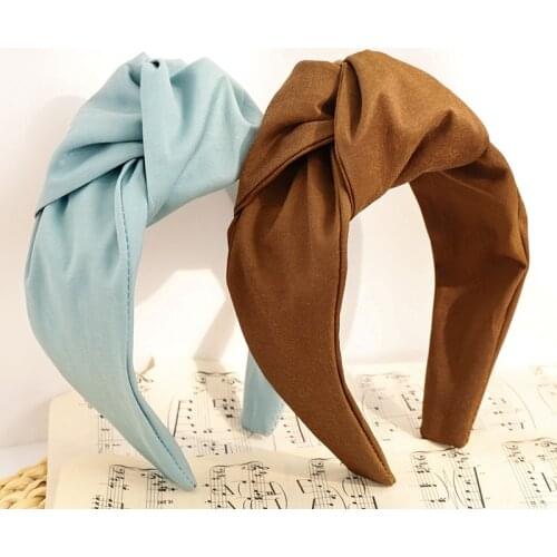 Velvet Camellia Headbands For Women Flower Hairbands Hairpins Hair Accessories for Girls Crown Knot Headband Hair Band