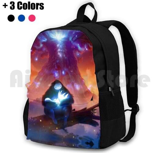 Ori And The Blind Forest Outdoor Hiking Backpack Riding Climbing Sports Bag Ori And The Blind Forest Ori Game Cute White