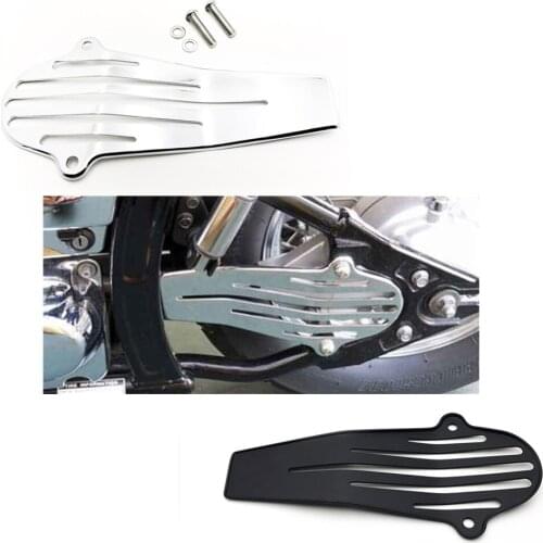 Aftermarket free shipping motorcycle parts Chrome Iron Plate Drive Shaft Cover For Yamaha V-Star 650 1100 Classic Custom 128MM