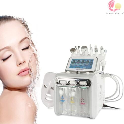 7 in 1 Profession facial Radiofrequency Facial Scrub Oxygen Cleansing Lifting Microdermabrasion Beauty Machine SPA Salon