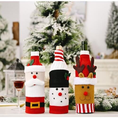 Christmas Wine Bottle Cap Decoration Home Christmas Decorations Christmas Gifts New Year 2022 Christmas Table Decoration Kerst