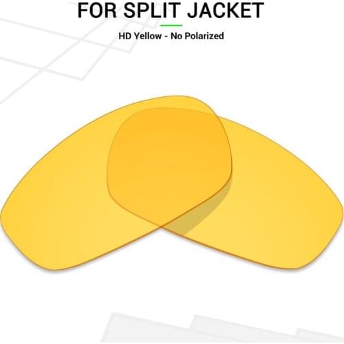 Mryok Replacement Lenses for Oakley Split Jacket Sunglasses HD Yellow