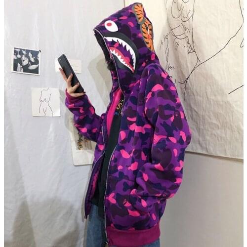 Oversize Sweatshirt Women Zip Up Hoodie Women Harajuku Japanese Streetwear Alt Aesthetic Hip Hop Y2k Couple Tops kawaii clothes