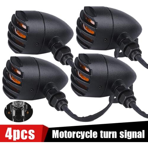 4PCS Motorcycle Turn Signal Indicator Blinker Light lamp For Harley for Yamaha for Honda for Kawasaki for Suzuki for Cafe Racer