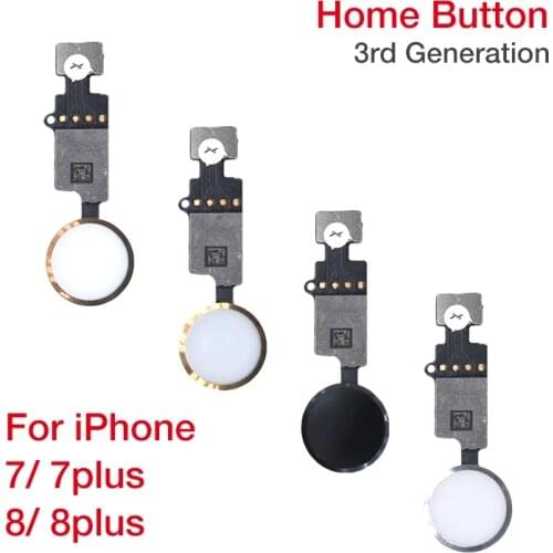 New Updated End Edition Universal Return Key For IPhone 7 8 7 Plus 8 Plus Home Button Flex Cable 3rd Generation