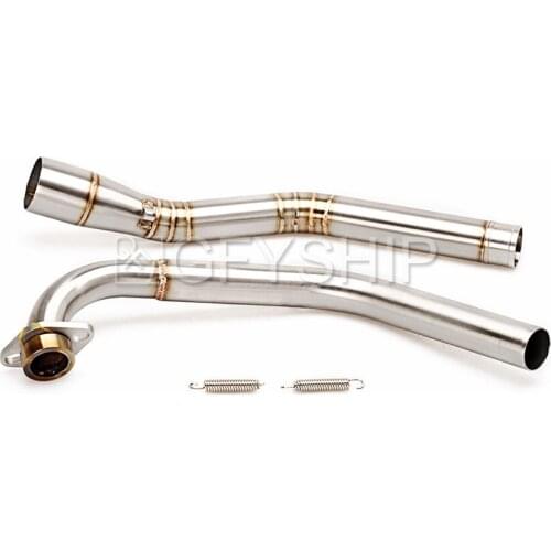 Motorcycle Exhaust Middle Link Pipe for Yamaha YZF R15 R-15 R 15 YZF-R15 2008-2017 Moto Exhaust System Motorbike Accessories