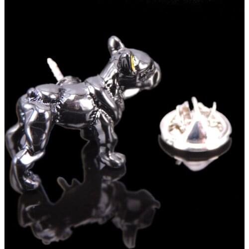 High-quality Brooch Lapel Pin For Successfu Men Pins Brooches Black dog Neckpin Collar Badge Jewelry Broche Clothing accessories