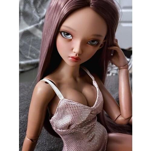 1/4 doll girl Chloe open eyes or sleeping head bjd dolls for sale free gift eyes