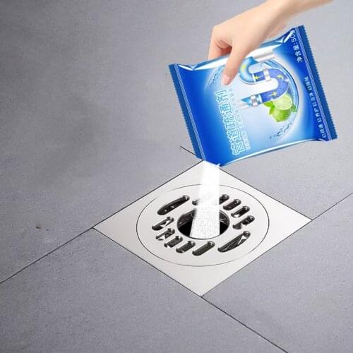 10pcs Drain Cleaners Strong Pipe Dredging Agent Kitchen Water Pipe Sewer Toilet Closestool Clean Deodorant Powder Sink Drain