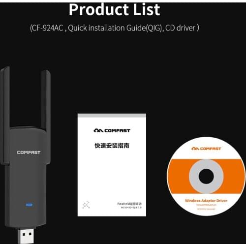 10pcs Gigabit Wifi Adapter 1300Mbps usb Wi fi Adatper 5Ghz dual band dual Antennas 802.11AC MU-MIMO Ethernet pc Wi-fi Receiver