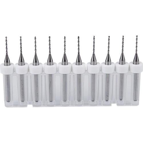 10pcs/Set 0.8mm High Quality PCB Print Circuit Board Carbide Mini Drill Bits Tool