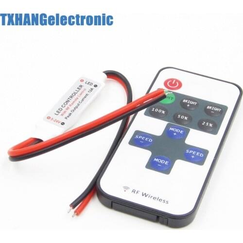 12V Wireless Remote Switch Controller Dimmer for Mini LED Strip Light diy electronics