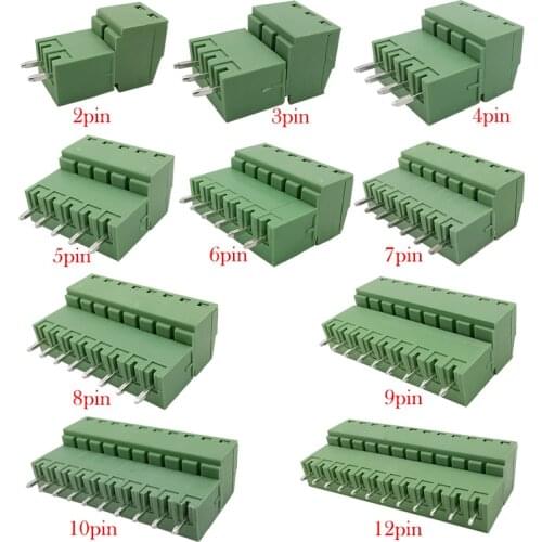 20Pcs/10Pair 15EDG Pitch 3.81mm KF2EDG PCB Screw Terminal Block Connector Plug-Pin Straight Needle Header Socket
