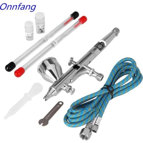 9cc Double Action Art Spray Gun Nozzle Paint Airbrush Model Painting Pneumatic Airbrush kit Adjustable Air Pressure Pen