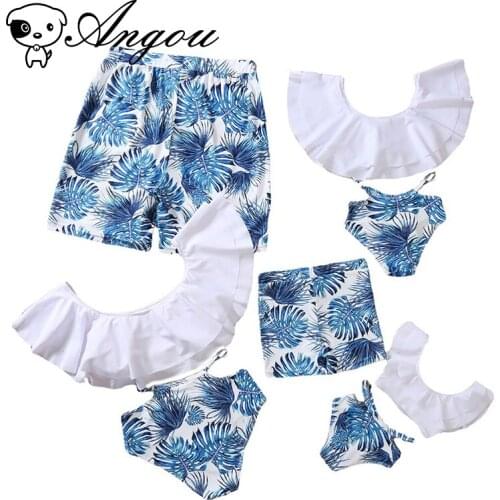 Одинаковые купальники для мамы и дочки Angou China At AliExpress